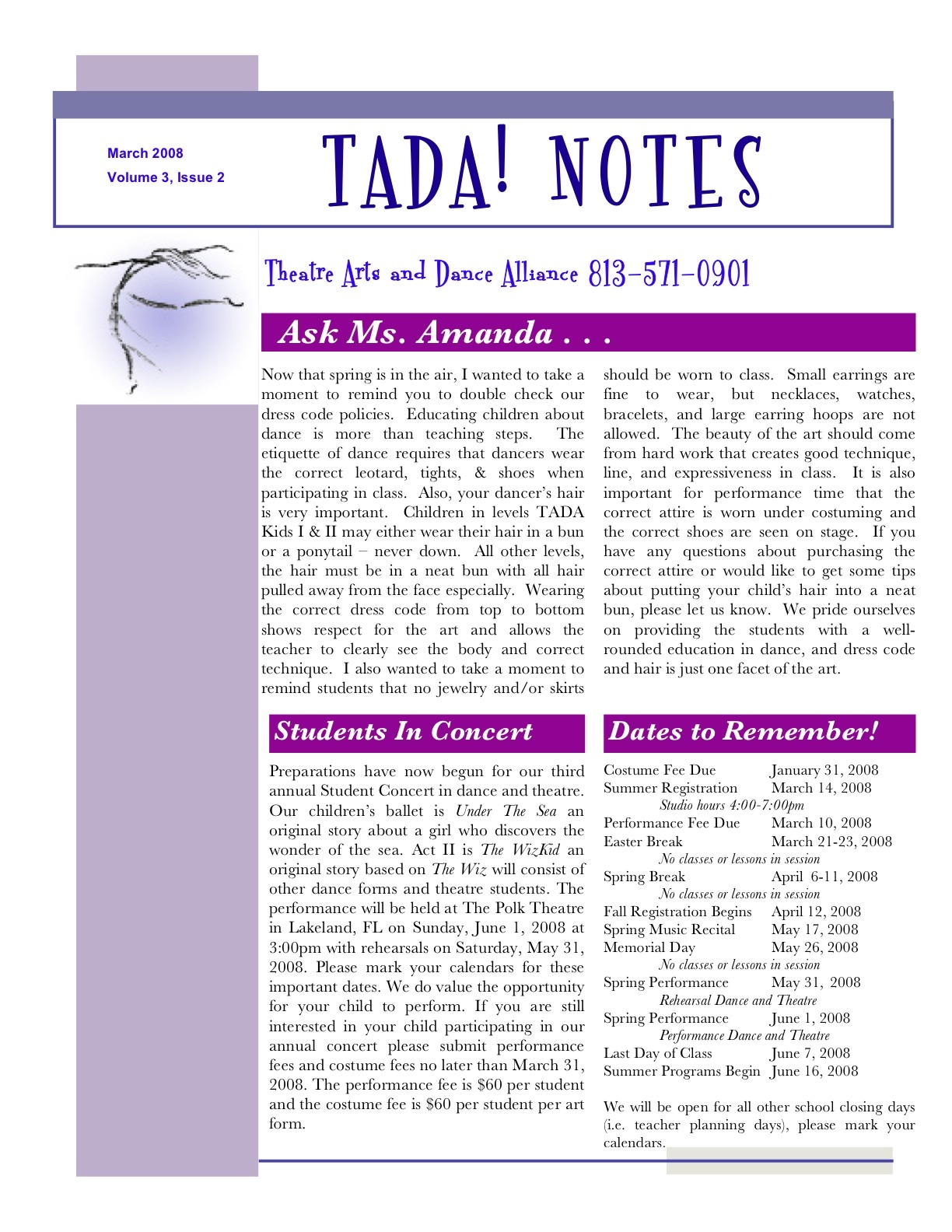 Newsletter mar 08